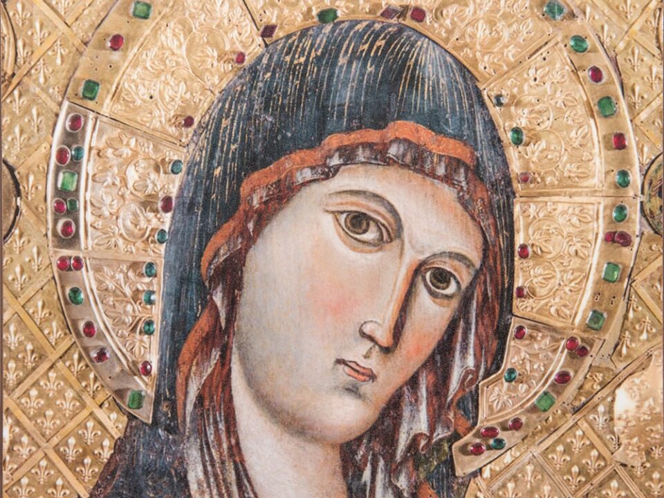 icona ricurva in legno della Madonna di Montevergine