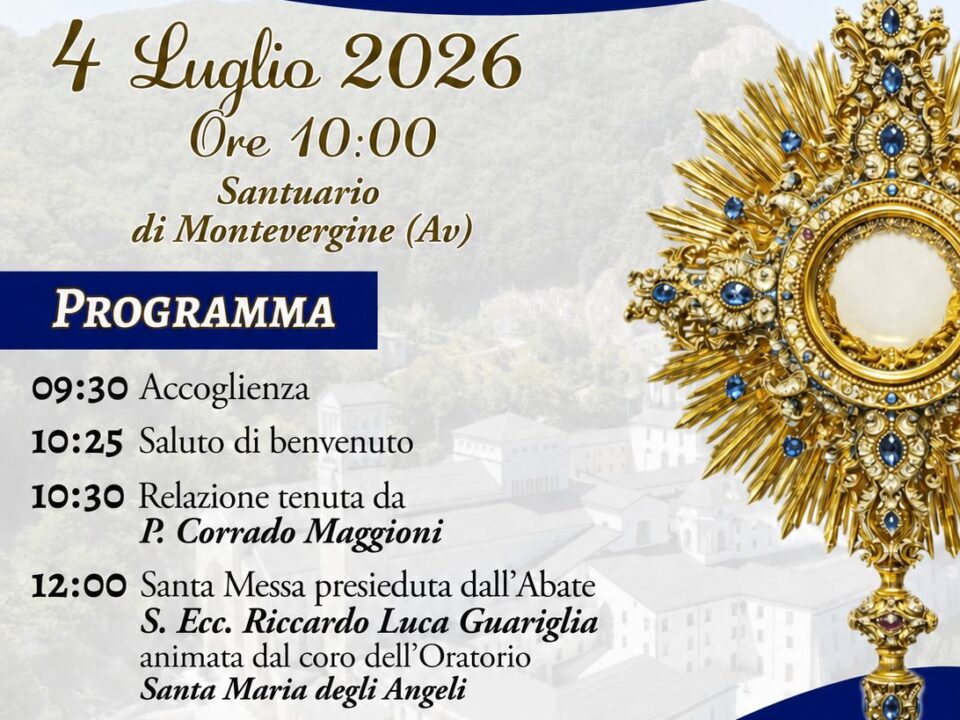 A montevergine il convegno cappelle di adorazione eucaristica